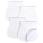 Baby Burp Cloths Baby Burp Set Curved Absorbent and Soft Valuable 4 Pack - Image 2